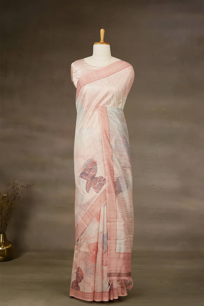 Pink Printed Sarees