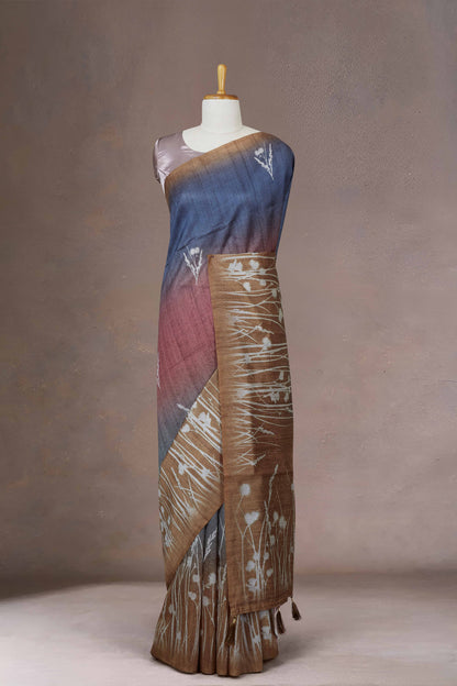 Brown Printed Sarees