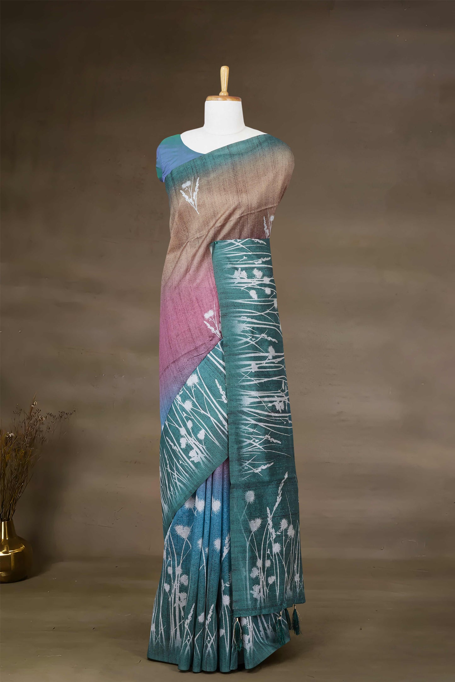 Green Printed Sarees