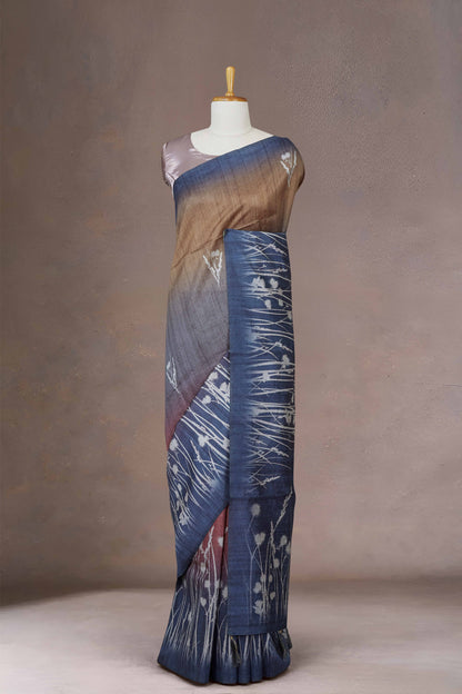 Blue Printed Sarees