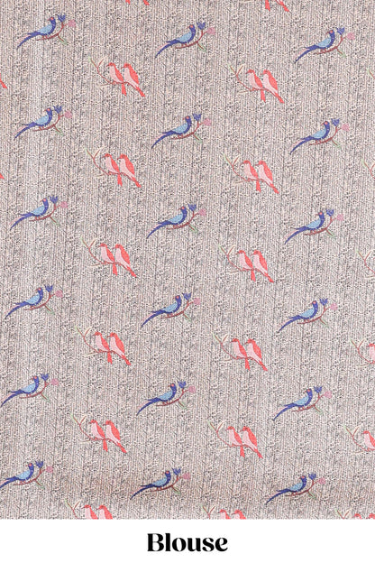 Black art tussar silk saree with traditional dot print and paithani-style floral and animal motifs