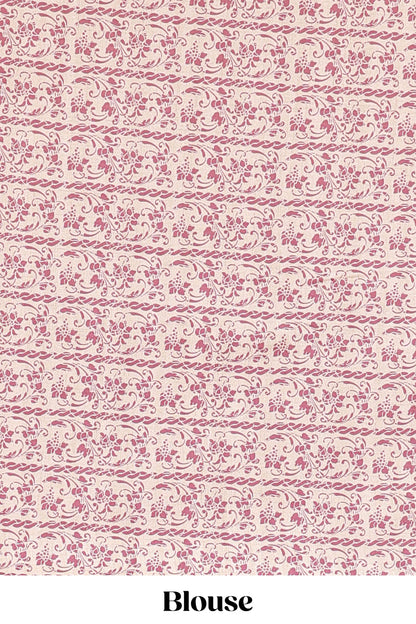 Maroon art tussar saree with large circular zari buttas and contrast cream floral pallu