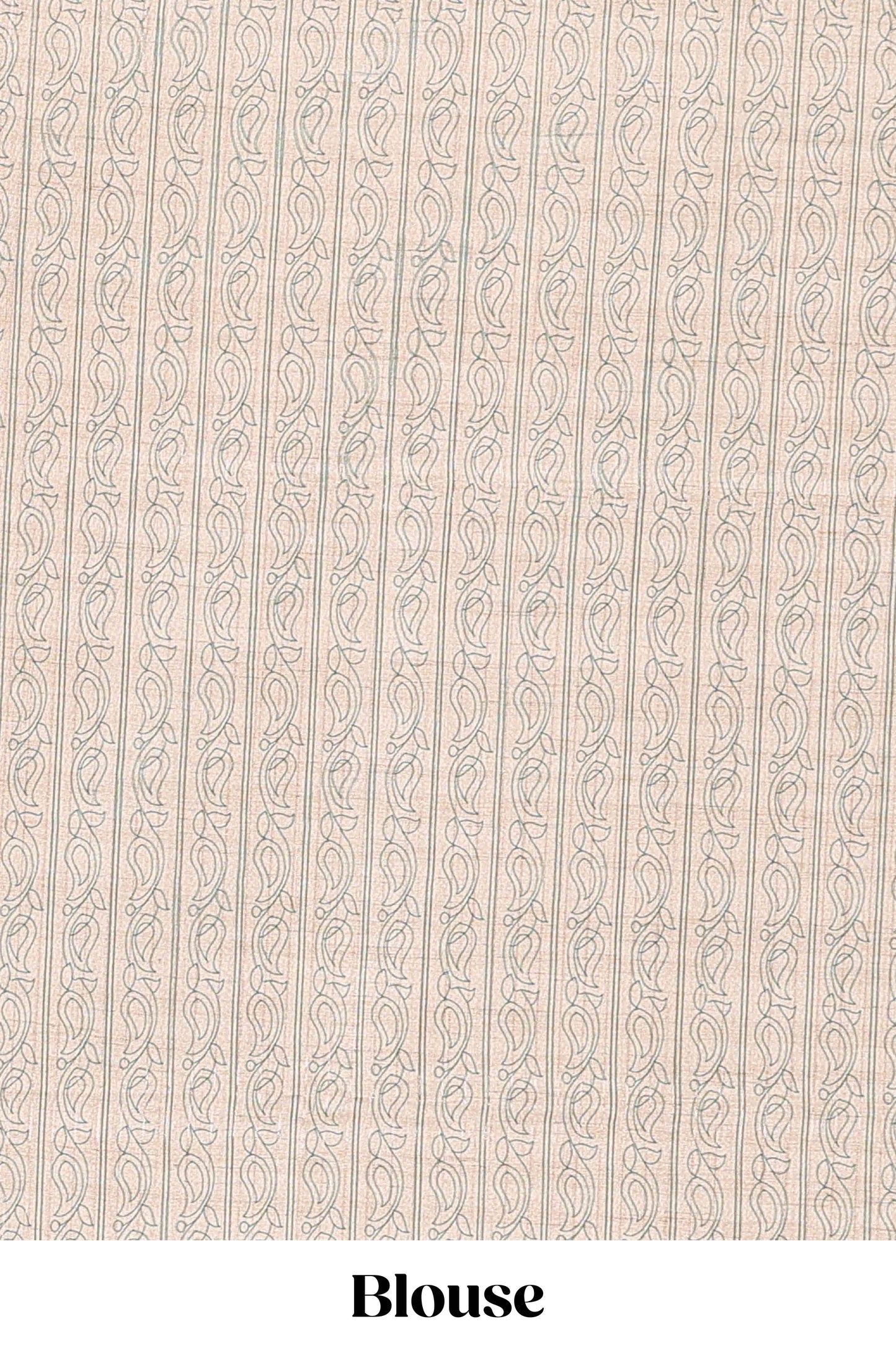 Green art tussar saree with zari check and butta weave, cream border and kalamkari elephant and peacock motif border and pallu