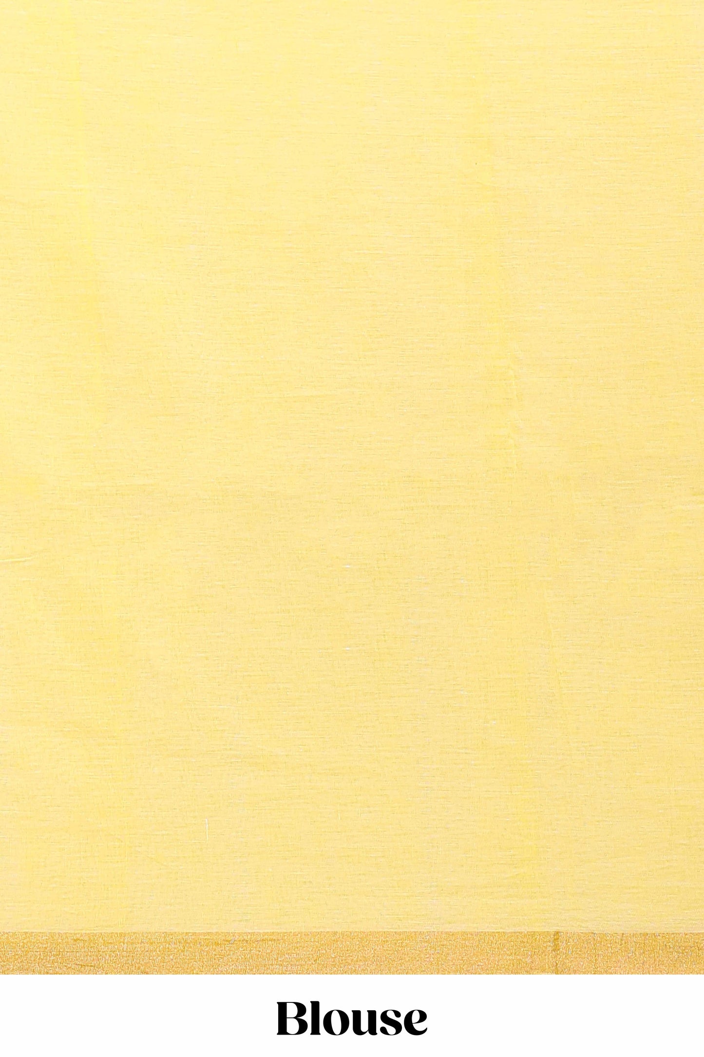 Yellow plain south cotton saree with zari border and pallu