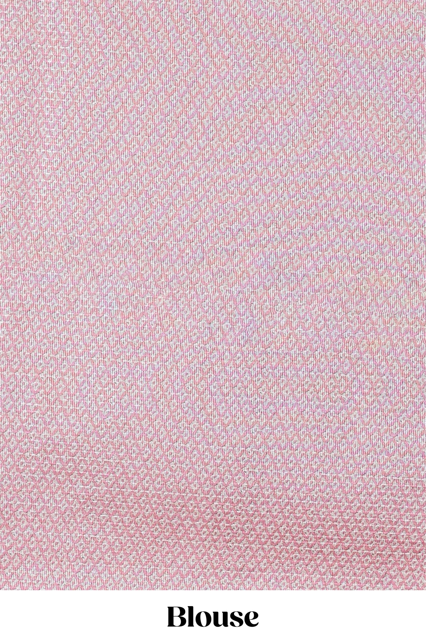 Pink kota cotton saree featuring crane bird motif print and contrast pallu