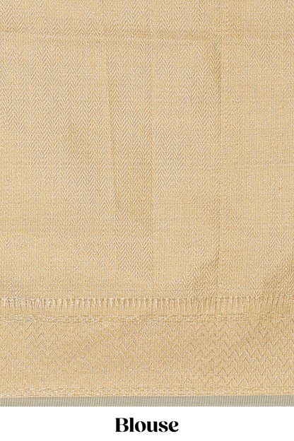 Lime green geometric zari weaving kota cotton saree with zig zag zari border and pallu