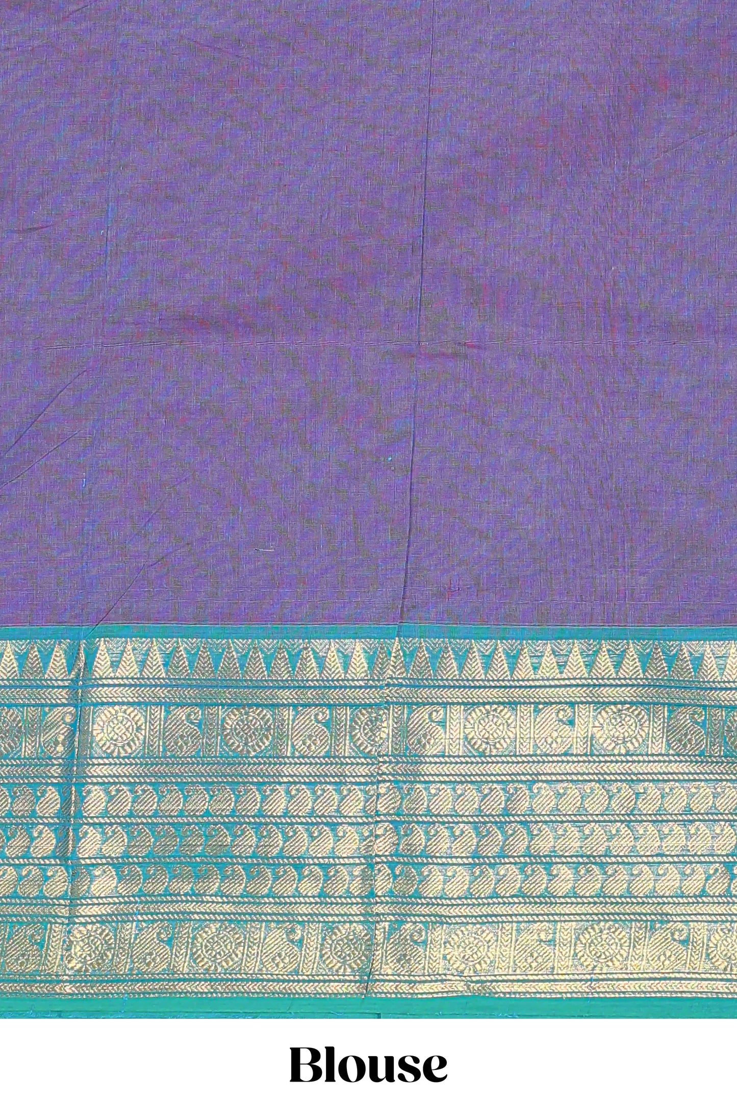 Lavender zari butta chettinad cotton saree with contrast zari border and manga motifs pallu