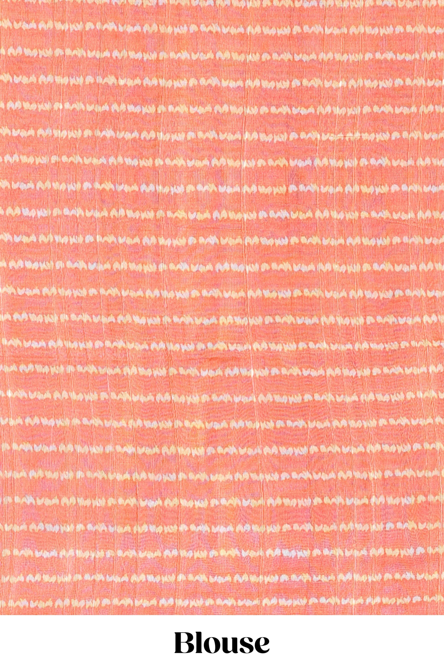 Sandal semi tussar digital batik print saree with contrast blouse and pallu