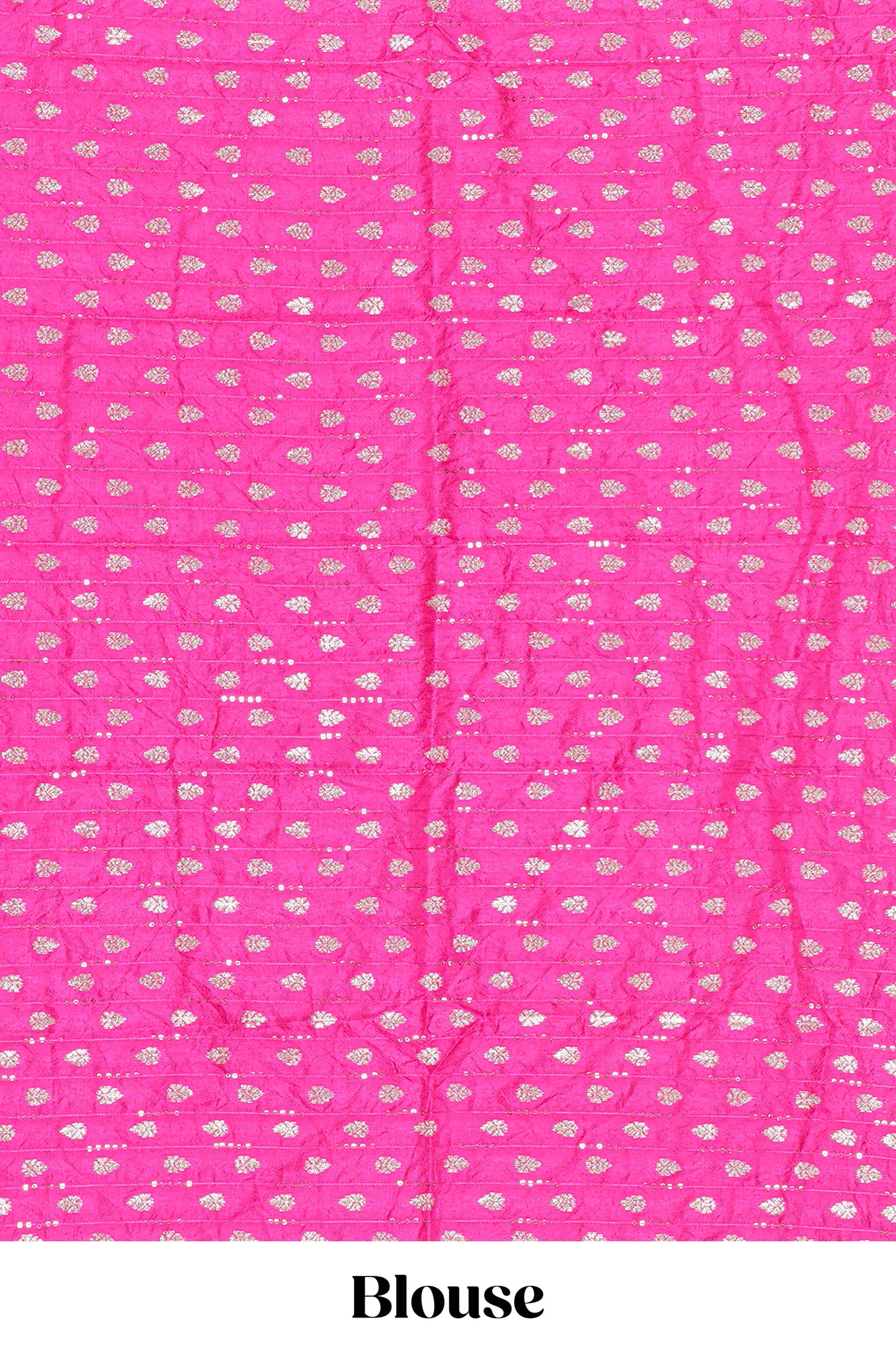 Blue marsh mallow saree with elephant butta and zari border, comes with contrast zari butta blouse