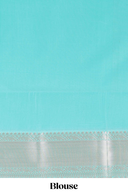 Mustard semi soft silk banarasi style saree with gold zari stripes and contrast border