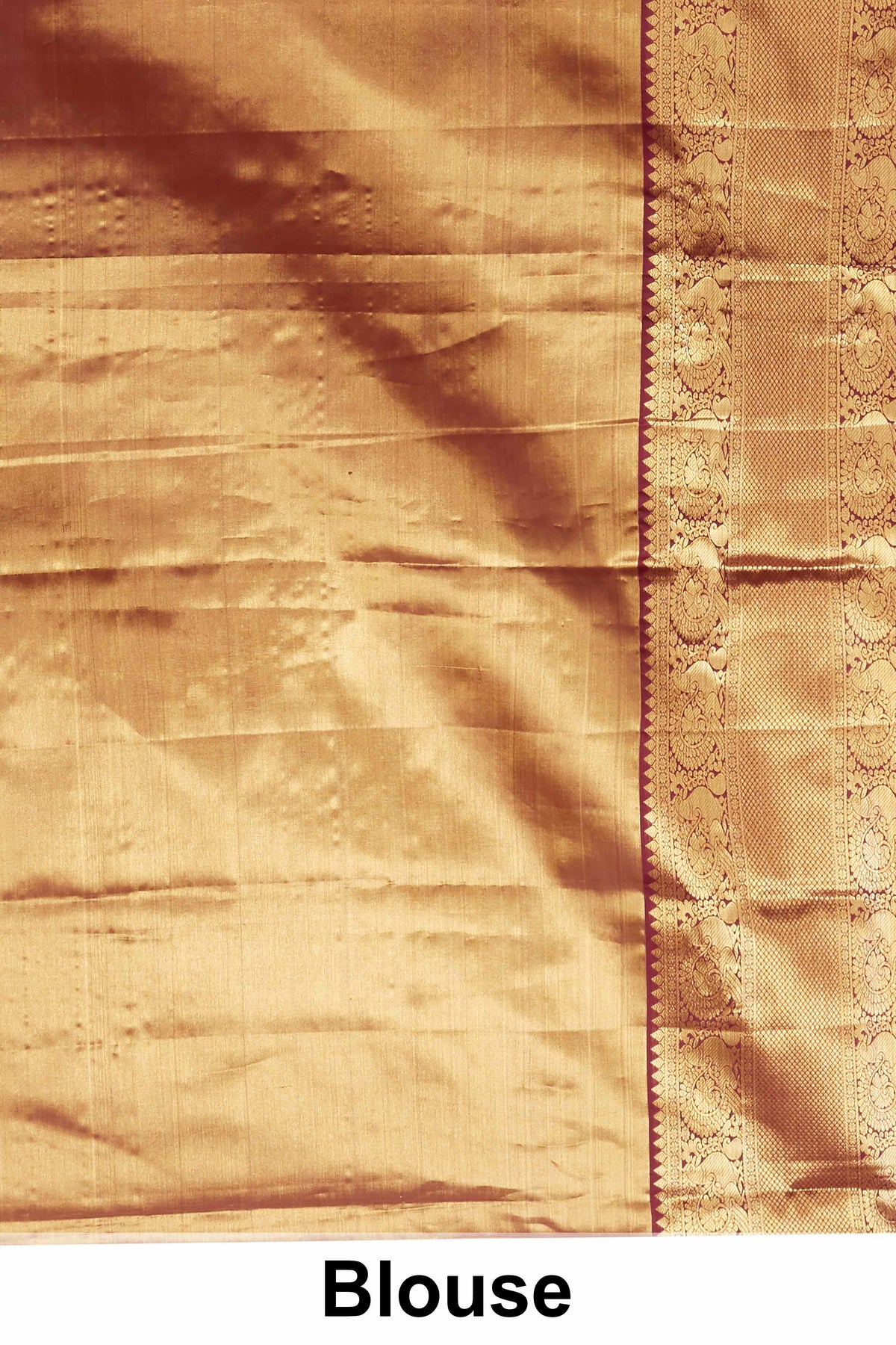 Maroon Tissue Kancheepuram Pattu With Zari Border And Elegant Pallu Design