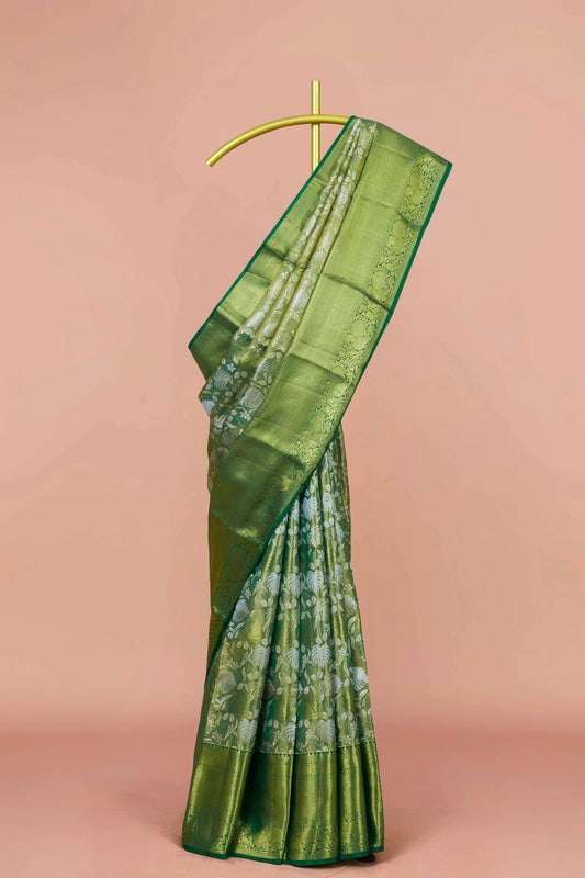Green Pure Tissue Silk