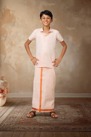 BOYS DHOTI SHIRT SET Image 3