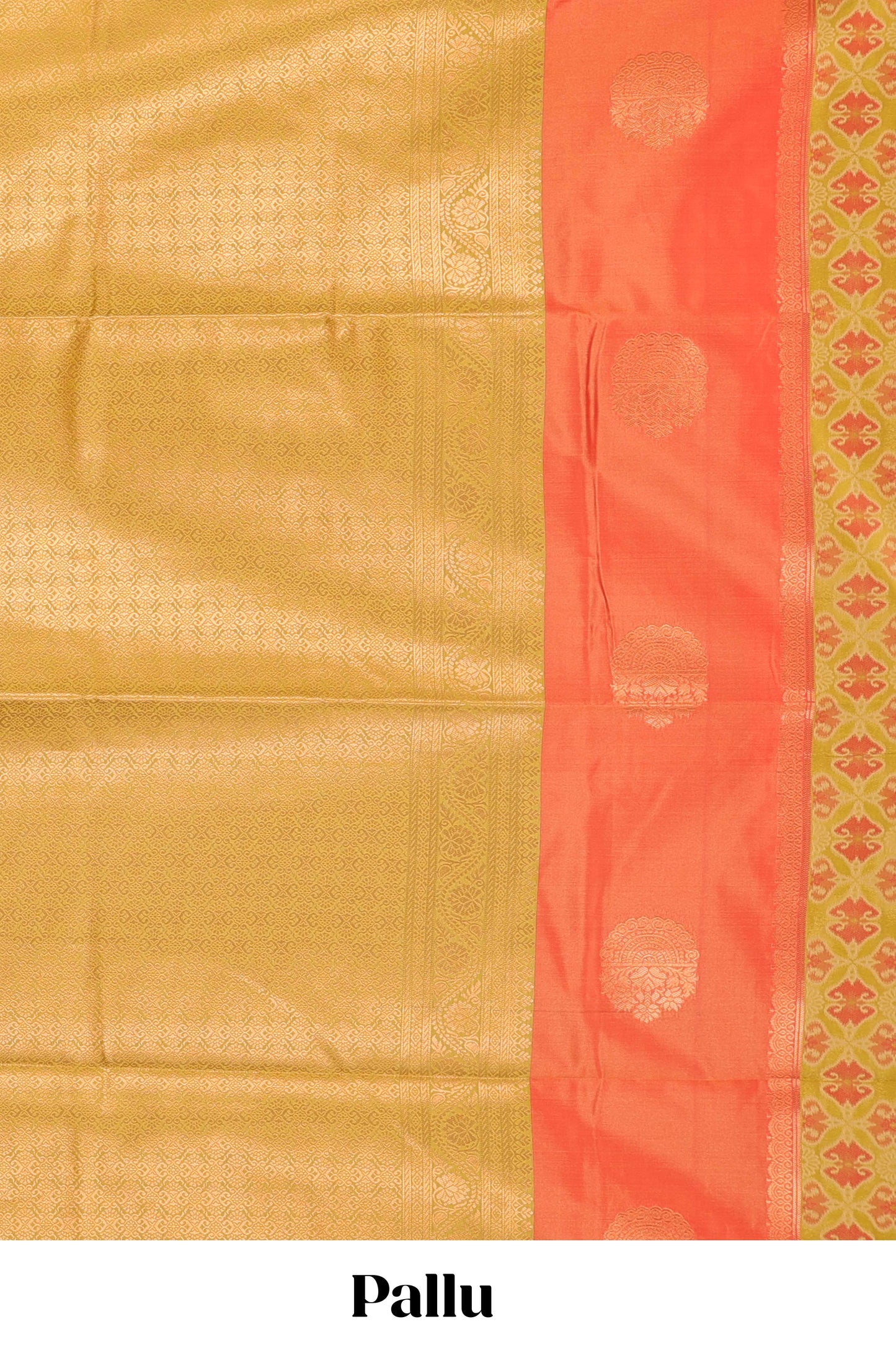 Borderless multicolor semi-soft silk saree features a pochampally print and a grand, rich pallu