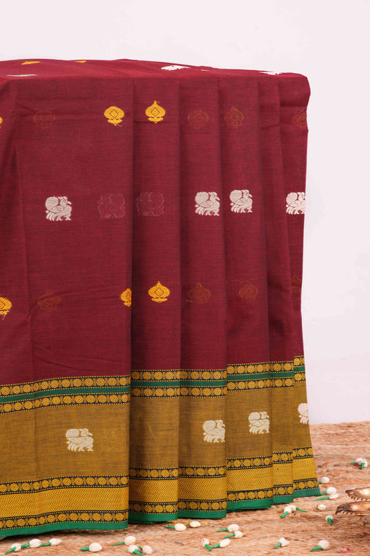 Maroon Chirala Cotton