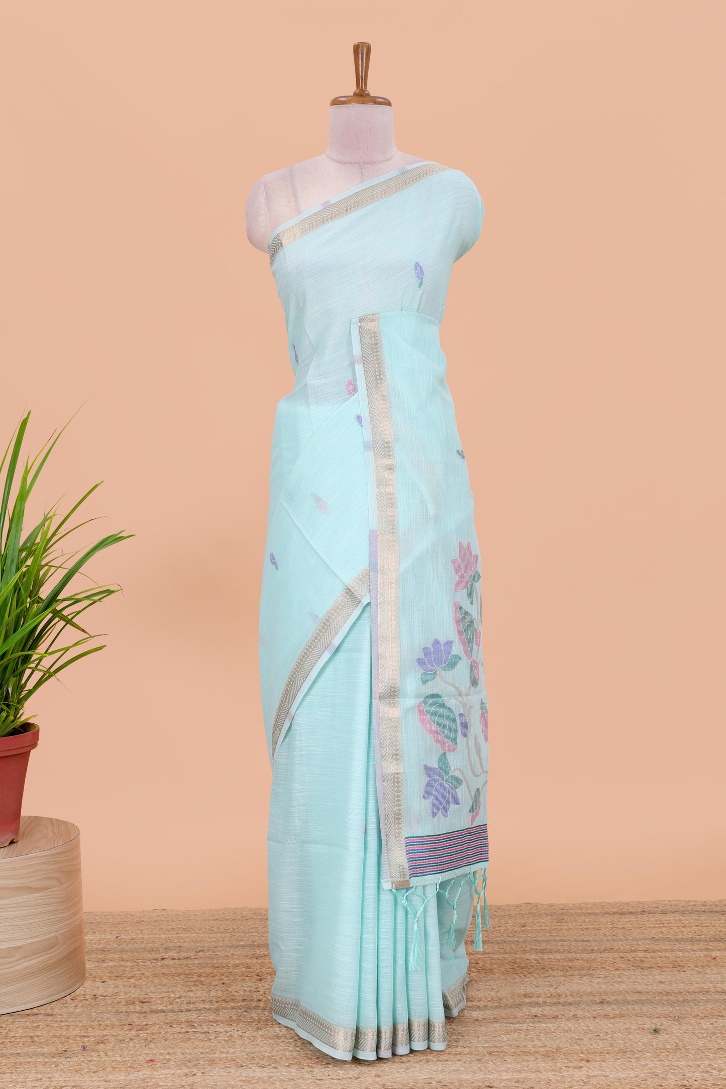 8 Linen saree (Untitle)