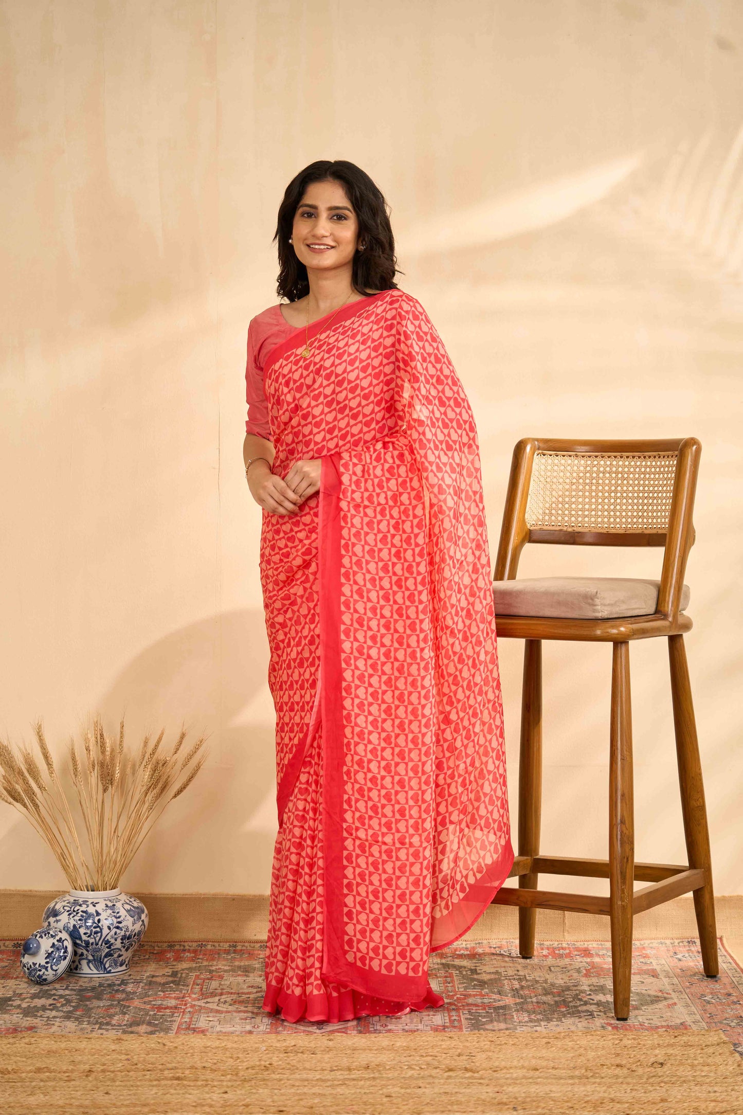 Red Organza Sarees