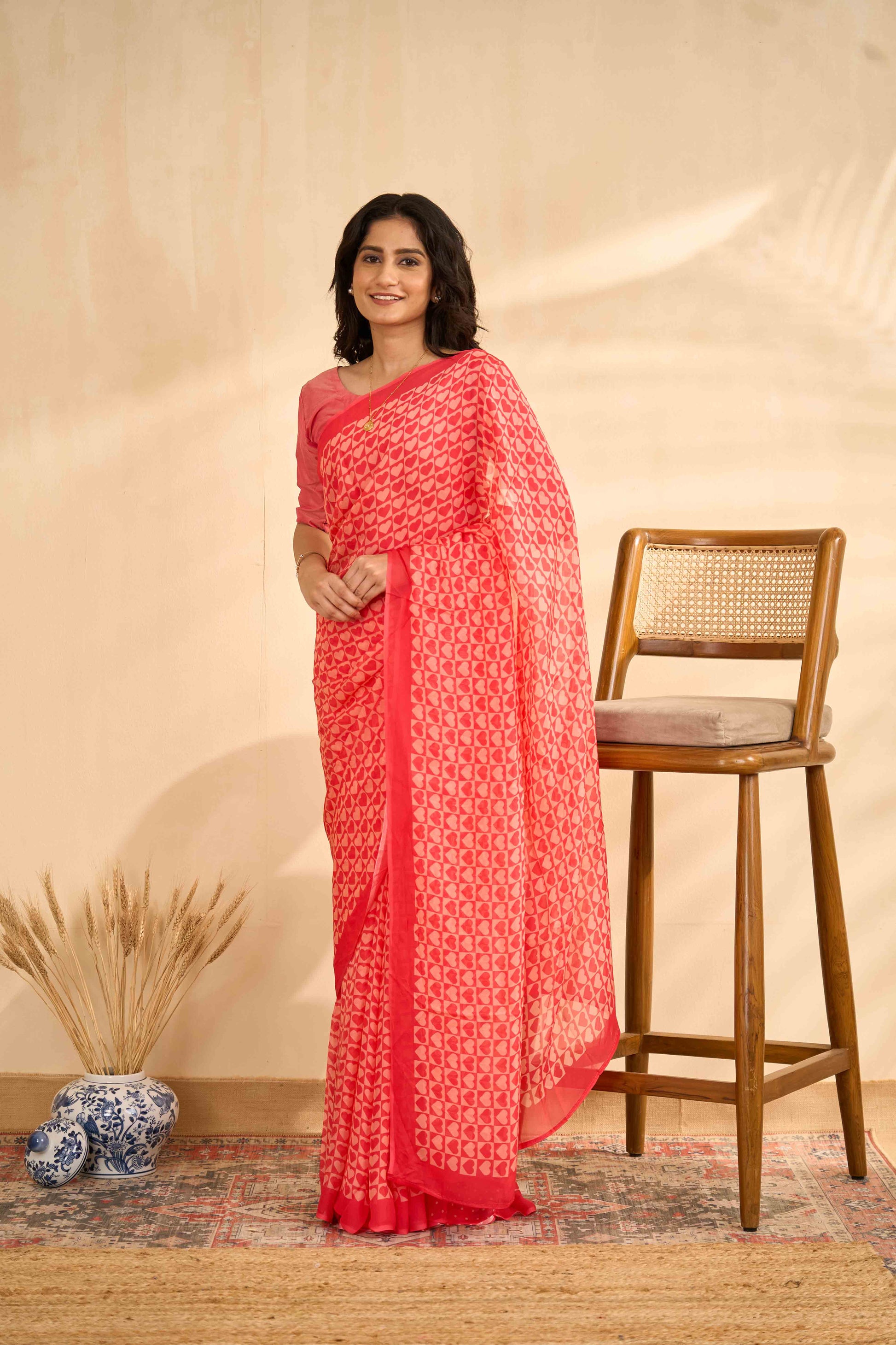 Red Organza Sarees