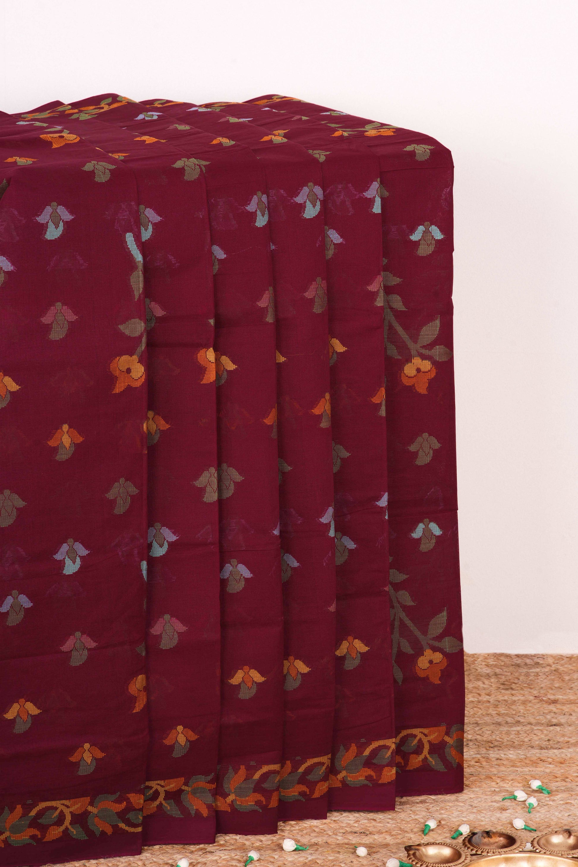 Maroon Bengal Cotton