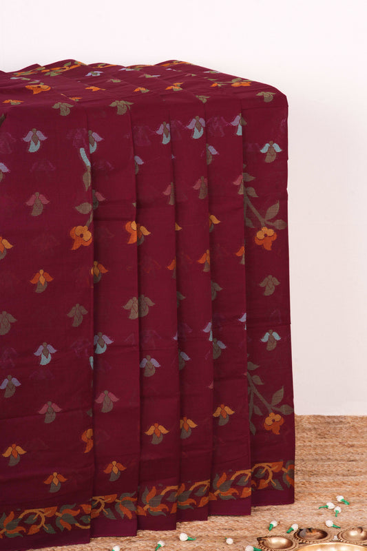 Maroon Bengal Cotton