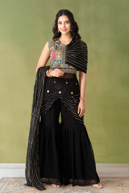 Indo Western Draping