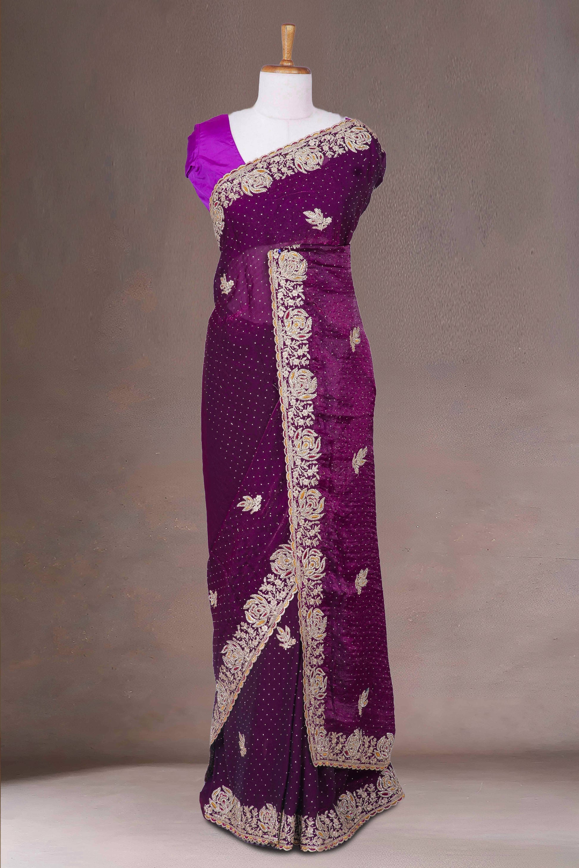 Violet Designer Sarees