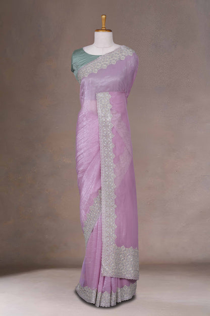 Lavender Designer Sarees
