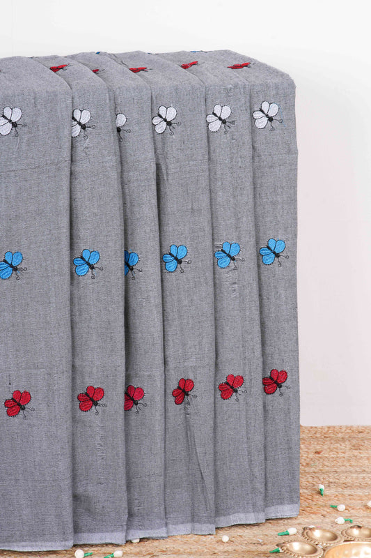 Grey Khadi Cotton