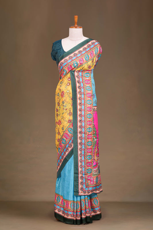Rajasthani Mirror Work Sarees