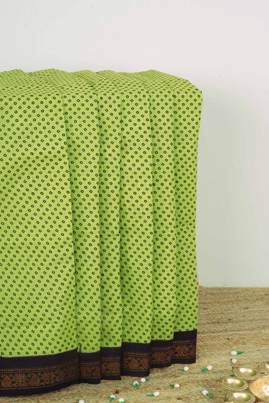 Sungudi Cotton Green