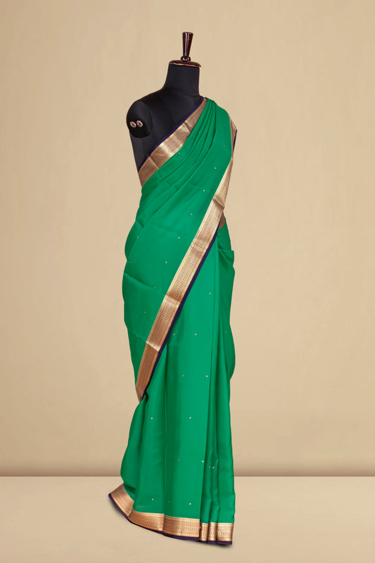 Green Mysore Silk Pure