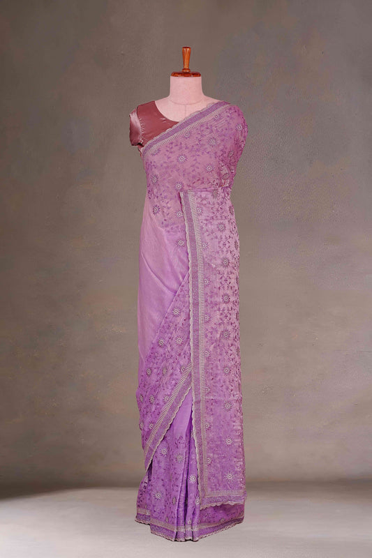 Purple Designer Sarees