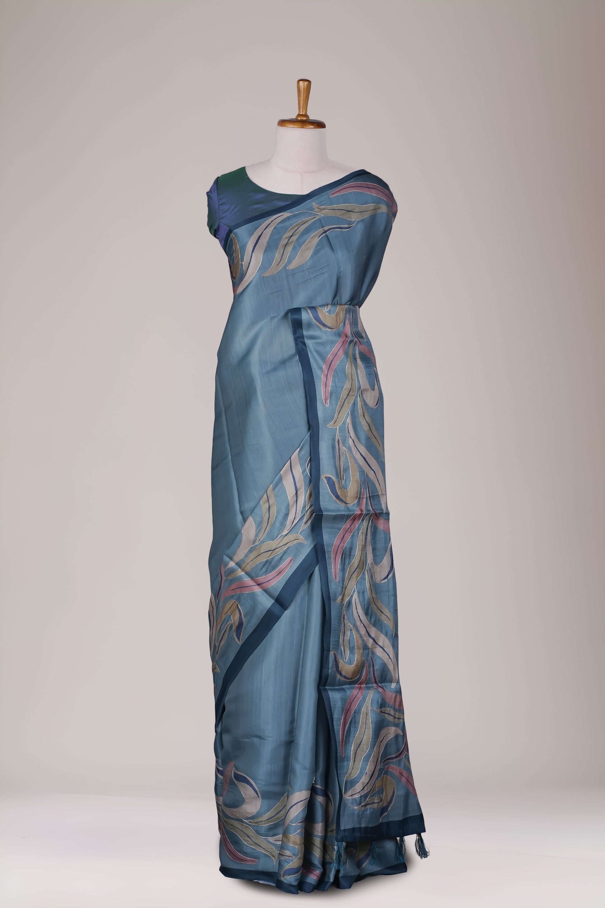 Blue Printed Sarees