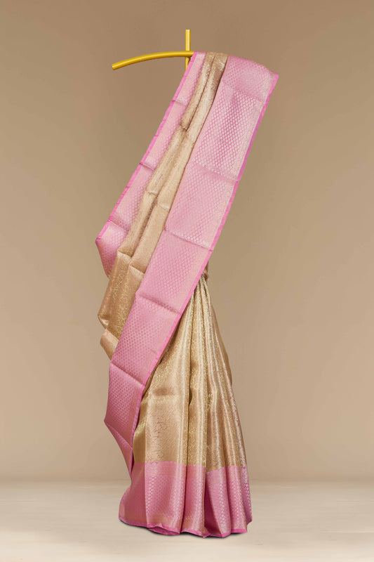 Pink Tissue Sarees