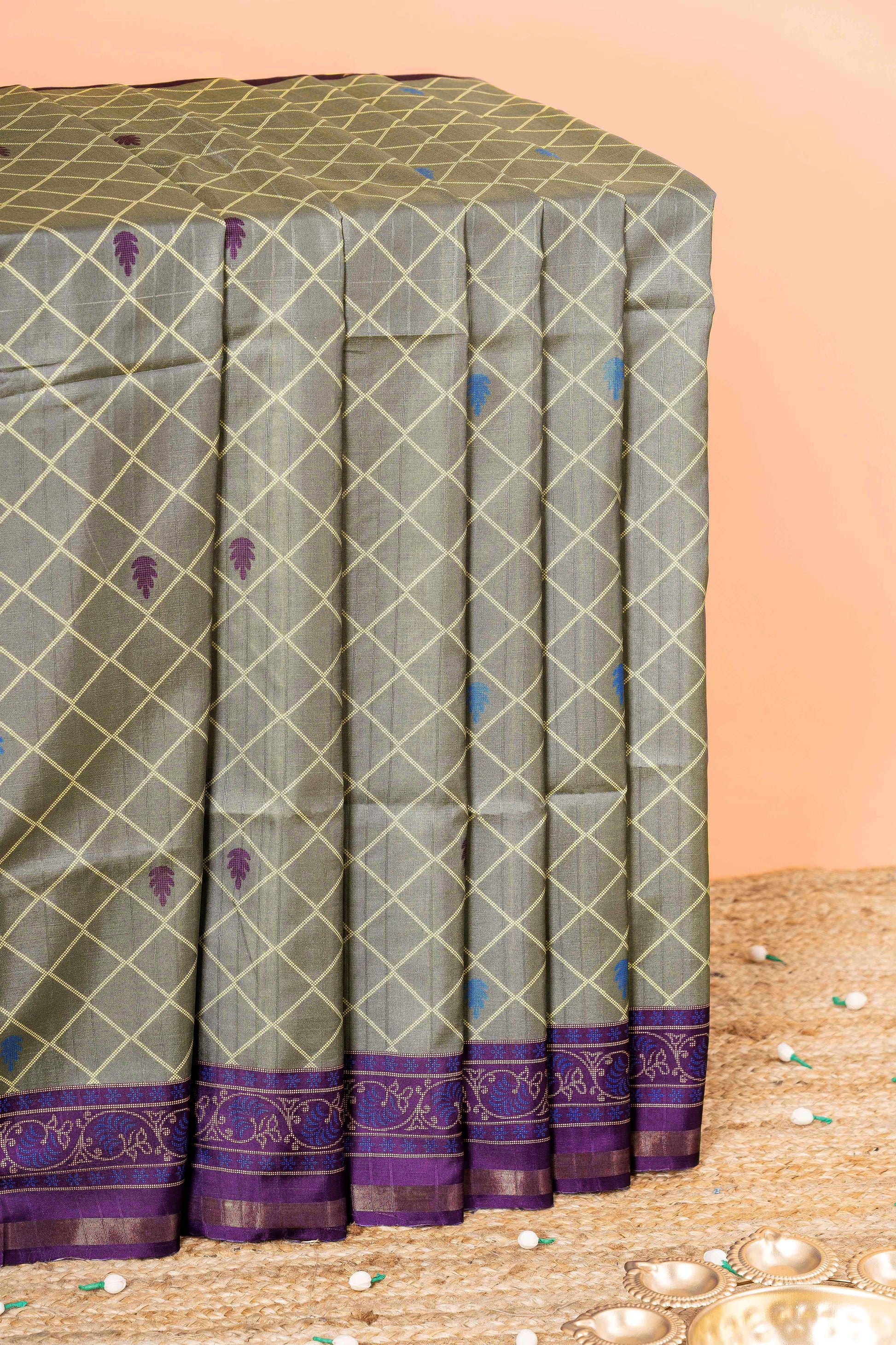 Grey Dola Silk