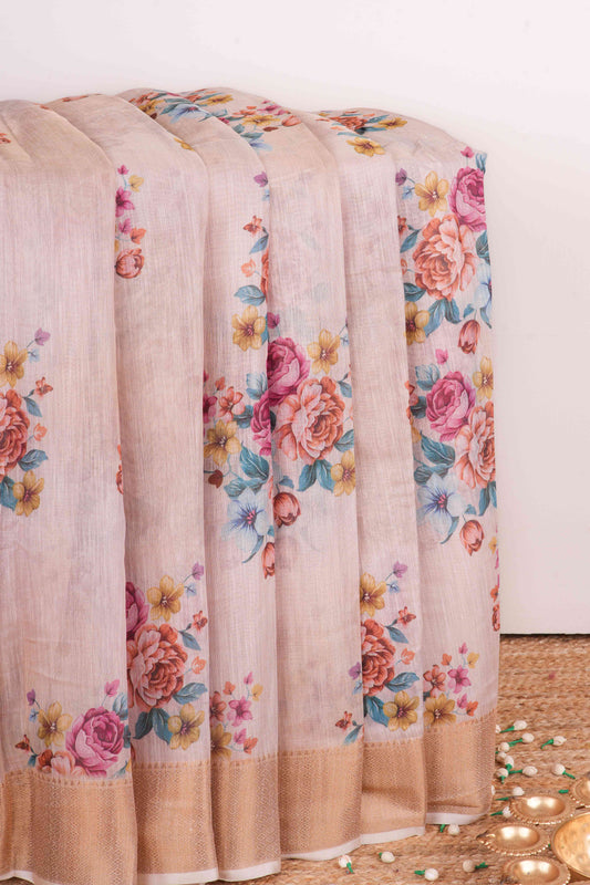 Linen Saree