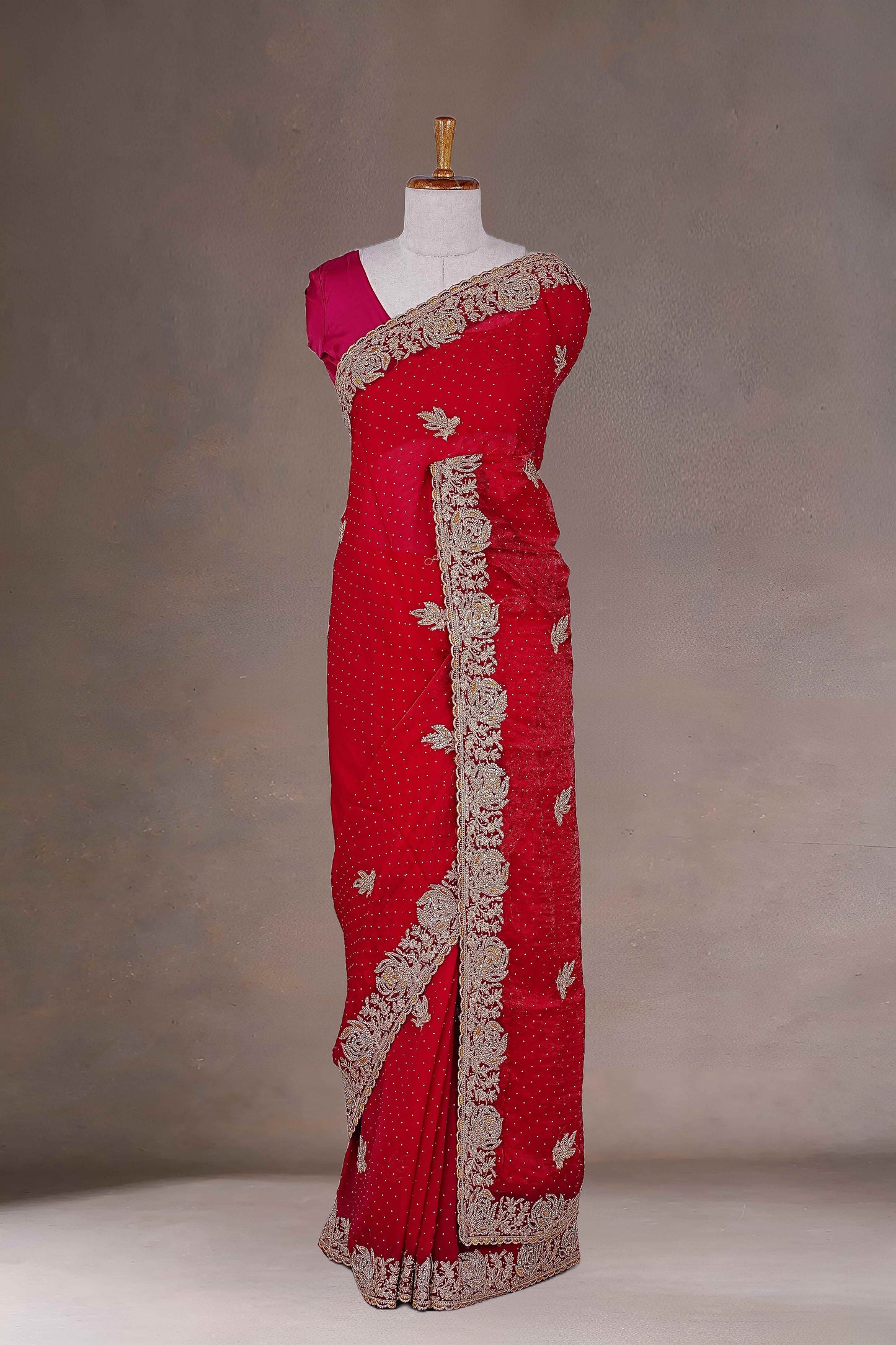 Red Designer Sarees