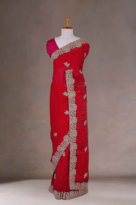 Red Designer Sarees