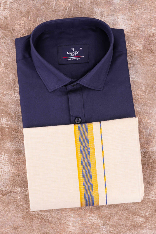 Mens Dhoti Shirt Set