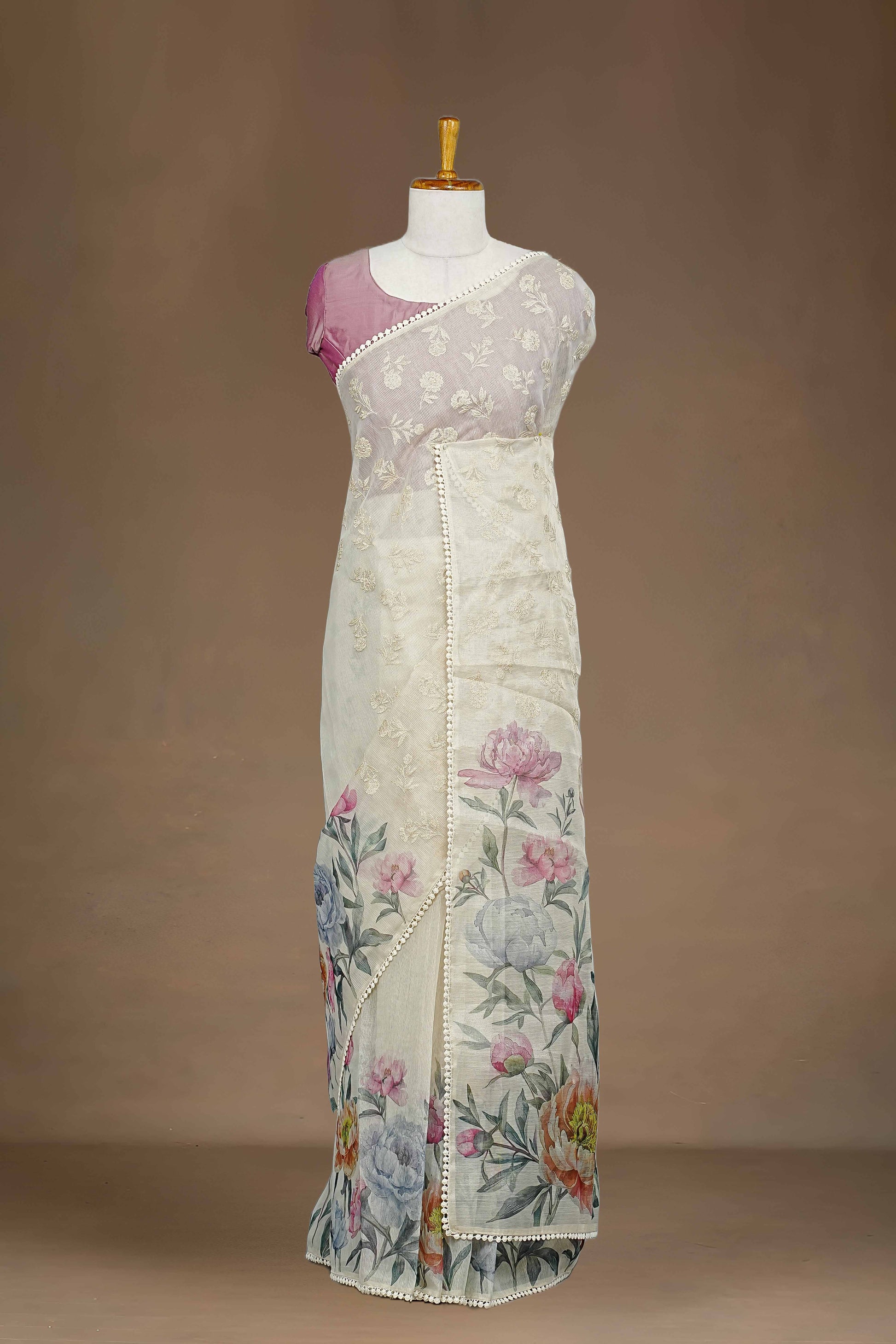 Sandal Linen sarees
