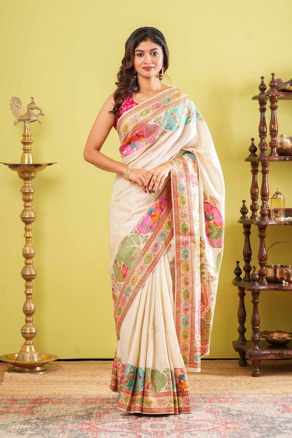 Pure Viscose  Position Print Sarees