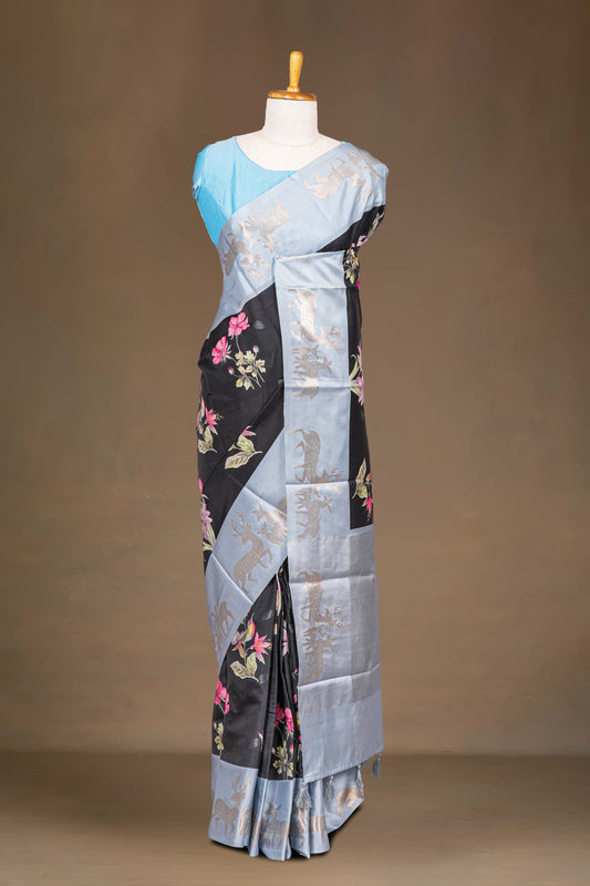 Satin Crepe Saree