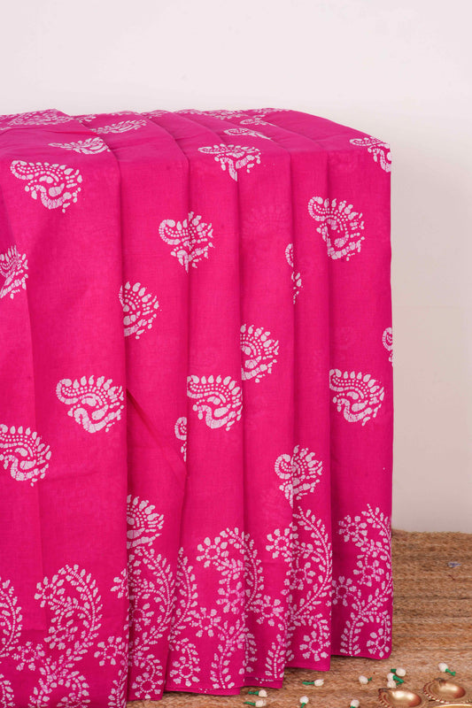 Pink Sungudi Cotton