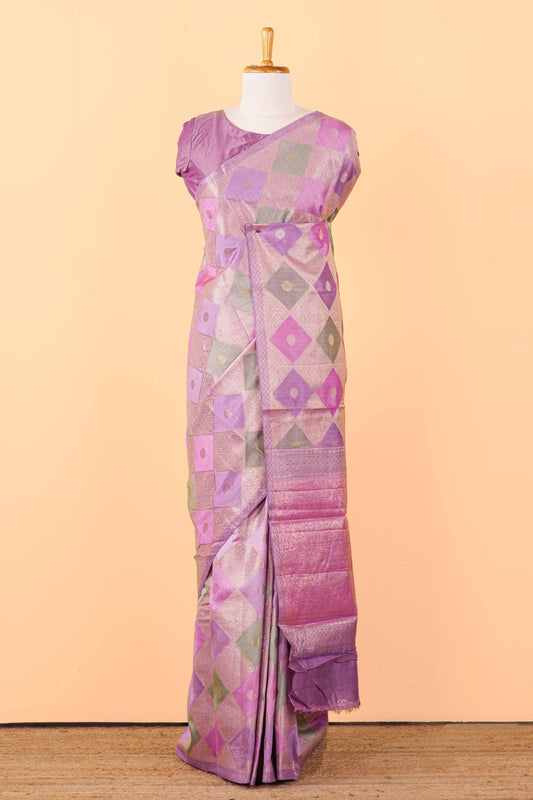 Purple Tussar Silk