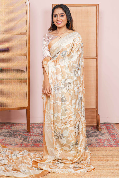 sandal brasso saree