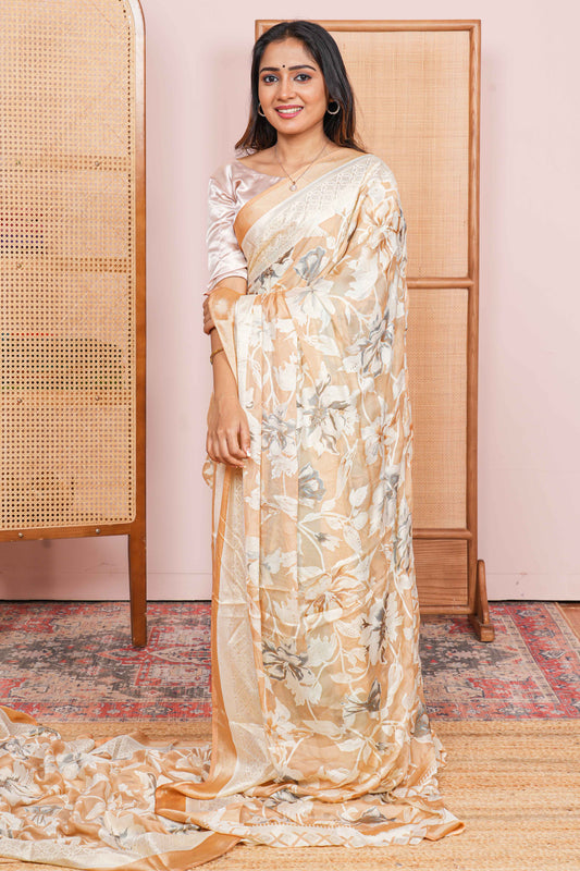 sandal brasso saree