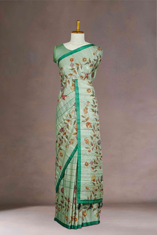 Green Tussar Sarees