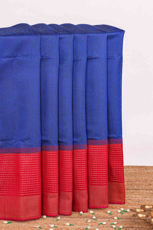 blue tussar saree