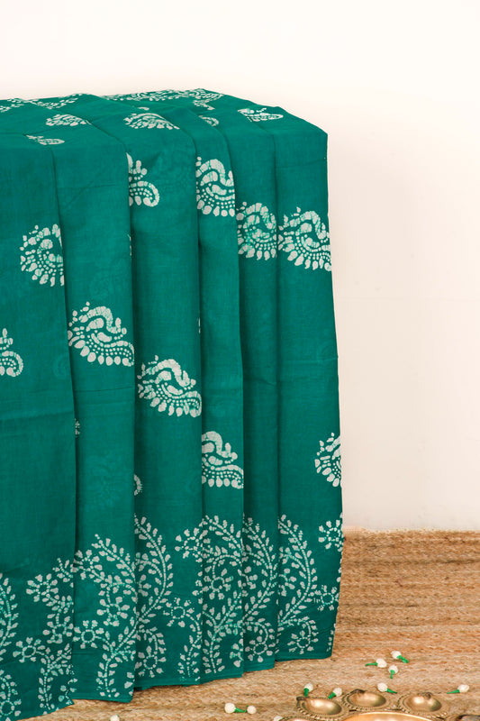Green Sungudi Cotton