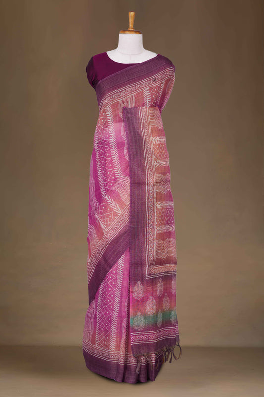 Pink Linen Cotton